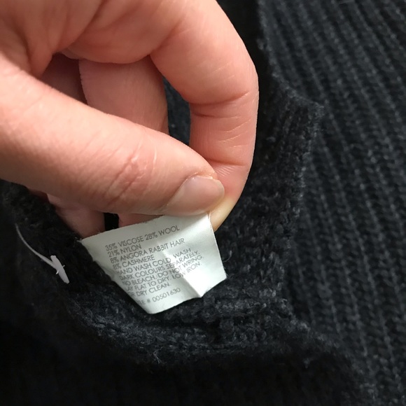 CLUB MONACO Dark Grey Wool Sweater - M - Picture 4 of 8